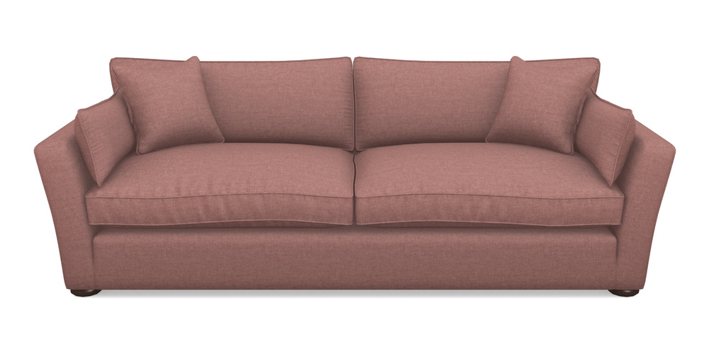 Product photograph of Aldeburgh 4 Seater Sofa In Easy Clean Plain - Rosewood from Sofas and Stuff Limited