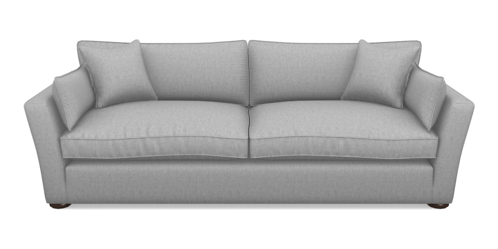 Product photograph of Aldeburgh 4 Seater Sofa In Easy Clean Plain - Silver from Sofas and Stuff Limited