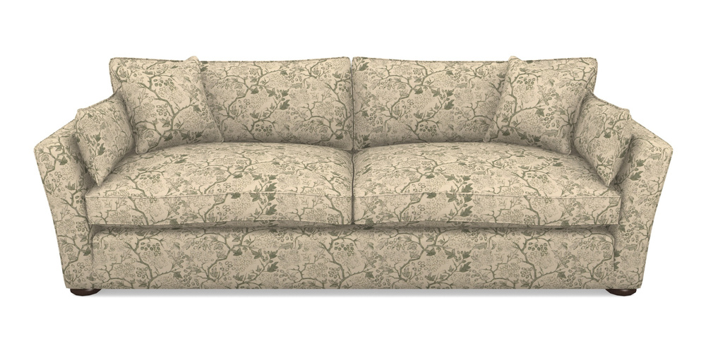 Product photograph of Aldeburgh 4 Seater Sofa In Rhs Collection - Gertrude Jekyll Linen Cotton Blend - Green from Sofas and Stuff Limited