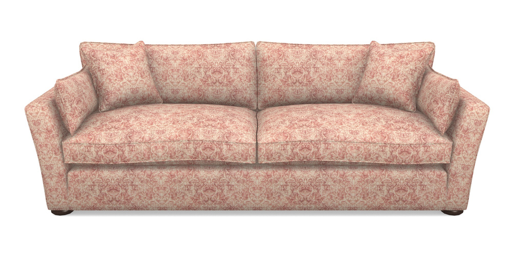 Product photograph of Aldeburgh 4 Seater Sofa In Grace Linen - Brick from Sofas and Stuff Limited