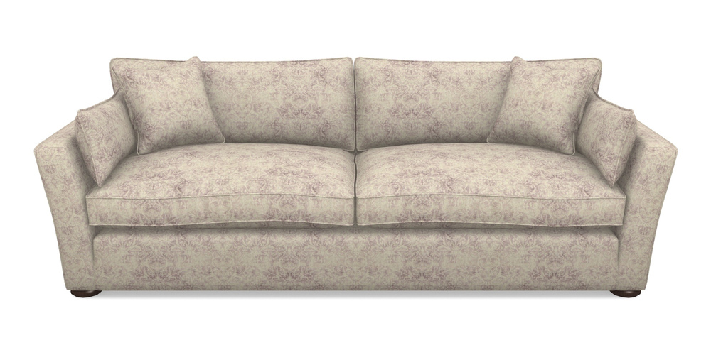 Product photograph of Aldeburgh 4 Seater Sofa In Grace Linen - Grape from Sofas and Stuff Limited
