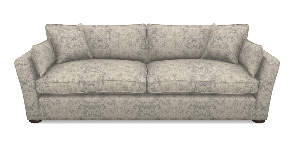 Product photograph of Aldeburgh 4 Seater Sofa In Grace Linen - Sapphire from Sofas and Stuff Limited