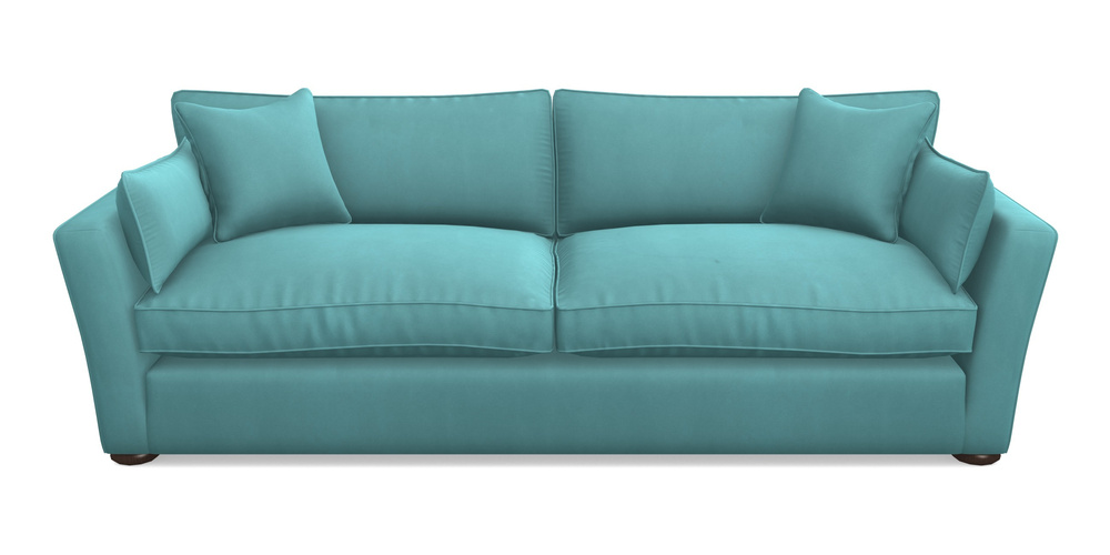 Product photograph of Aldeburgh 4 Seater Sofa In House Clever Velvet - Duck Egg from Sofas and Stuff Limited