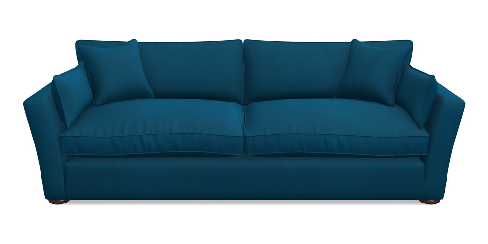 Product photograph of Aldeburgh 4 Seater Sofa In House Clever Velvet - Ocean from Sofas and Stuff Limited