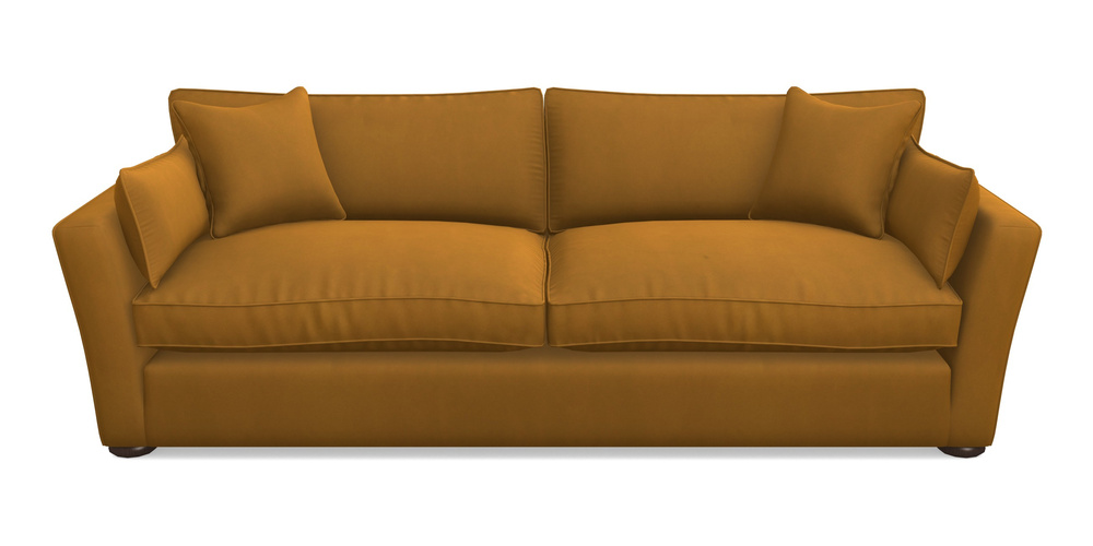 Product photograph of Aldeburgh 4 Seater Sofa In House Clever Velvet - Ochre from Sofas and Stuff Limited