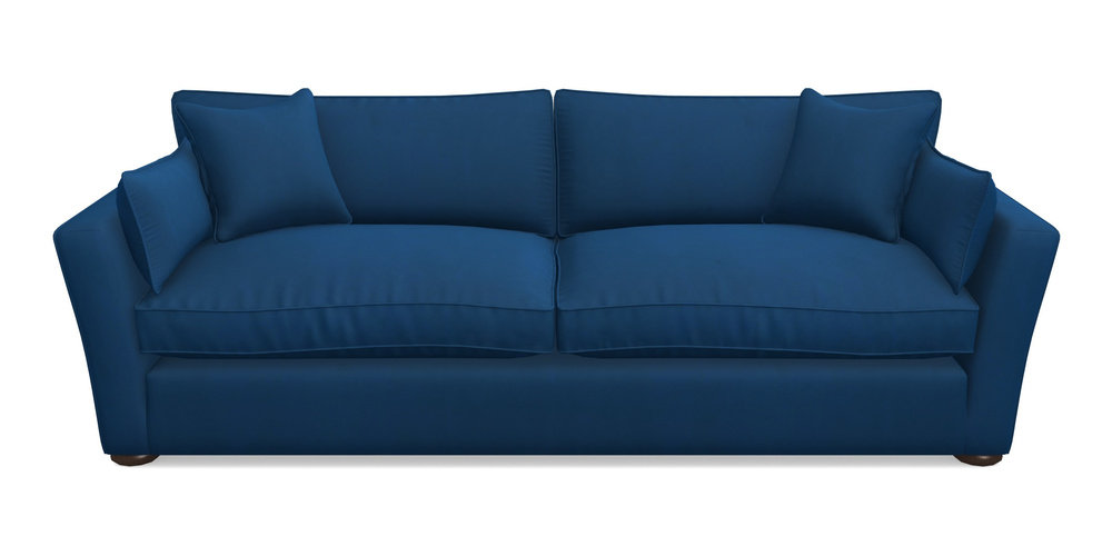Product photograph of Aldeburgh 4 Seater Sofa In House Clever Velvet - Royal from Sofas and Stuff Limited