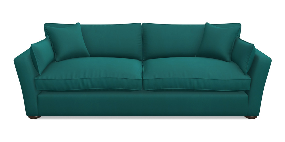 Product photograph of Aldeburgh 4 Seater Sofa In House Clever Velvet - Teal from Sofas and Stuff Limited