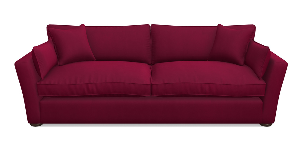 Product photograph of Aldeburgh 4 Seater Sofa In House Clever Velvet - Wine from Sofas and Stuff Limited