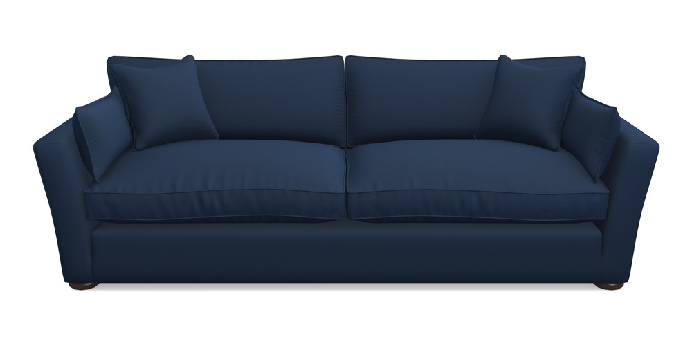 Product photograph of Aldeburgh 4 Seater Sofa In House Velvet - Indigo from Sofas and Stuff Limited