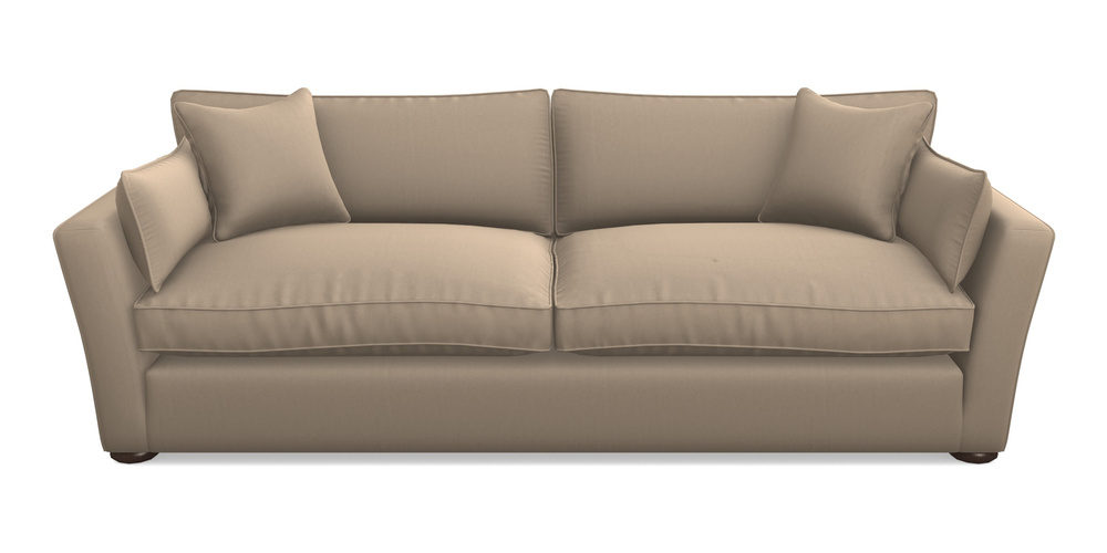 Product photograph of Aldeburgh 4 Seater Sofa In House Velvet - Linen from Sofas and Stuff Limited