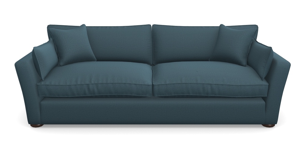 Product photograph of Aldeburgh 4 Seater Sofa In House Velvet - Petrol from Sofas and Stuff Limited