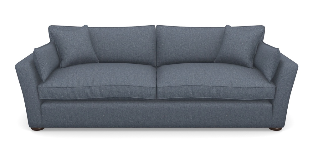 Product photograph of Aldeburgh 4 Seater Sofa In House Wool - Navy from Sofas and Stuff Limited