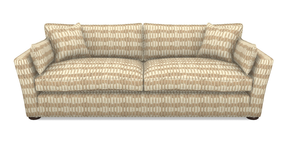 Product photograph of Aldeburgh 4 Seater Sofa In V A Brompton Collection - Ikat - Assam Tea from Sofas and Stuff Limited