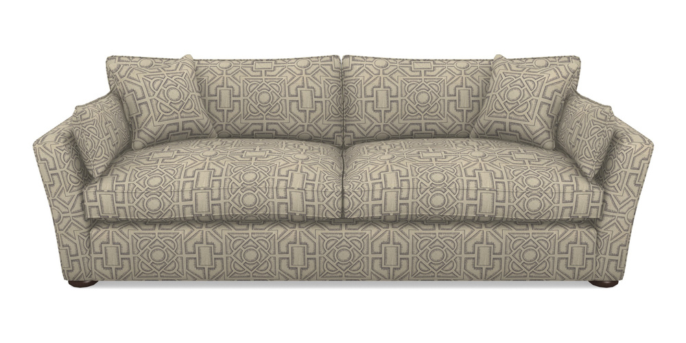 Product photograph of Aldeburgh 4 Seater Sofa In Rhs Collection - Large Knot Garden Linen - Grey from Sofas and Stuff Limited