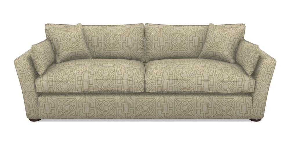 Product photograph of Aldeburgh 4 Seater Sofa In Rhs Collection - Large Knot Garden Linen - Olive from Sofas and Stuff Limited