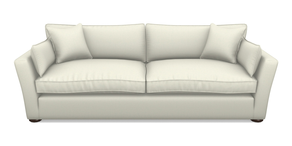 Product photograph of Aldeburgh 4 Seater Sofa In Plain Linen Cotton - Meringue from Sofas and Stuff Limited