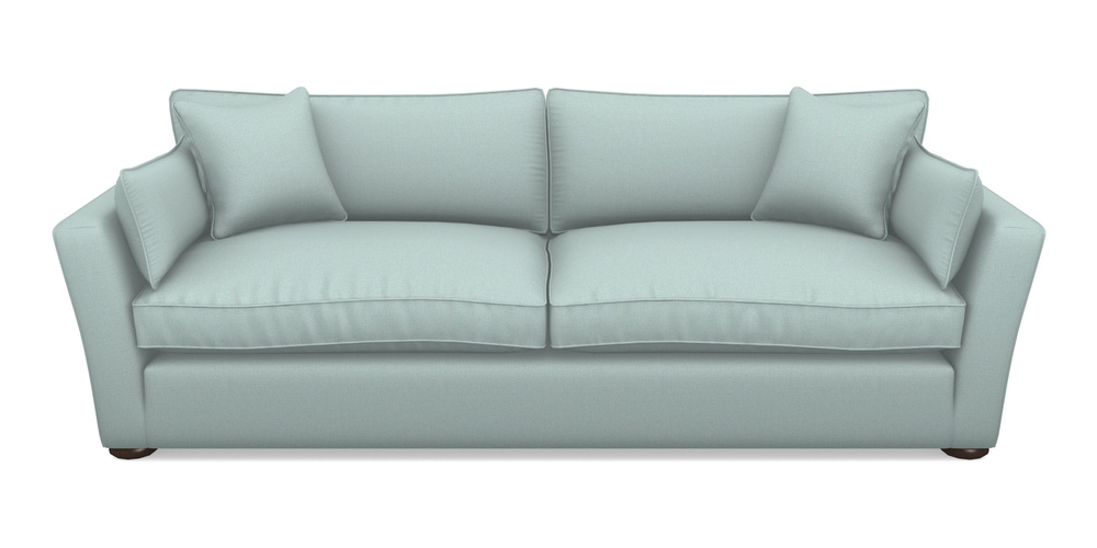 Product photograph of Aldeburgh 4 Seater Sofa In Plain Linen Cotton - Robins Egg from Sofas and Stuff Limited