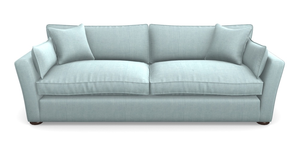 Product photograph of Aldeburgh 4 Seater Sofa In Super Soft Velvet - Sky from Sofas and Stuff Limited