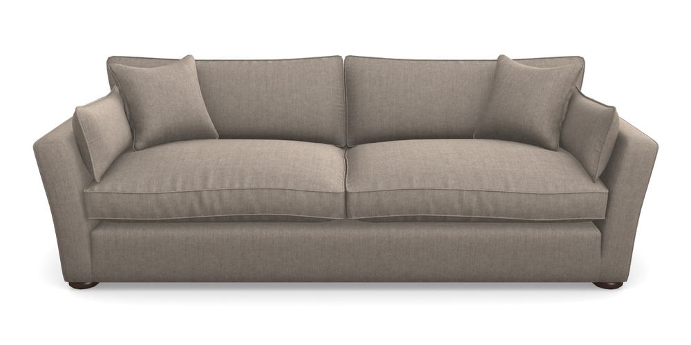 Product photograph of Aldeburgh 4 Seater Sofa In Super Soft Velvet - Wicker from Sofas and Stuff Limited