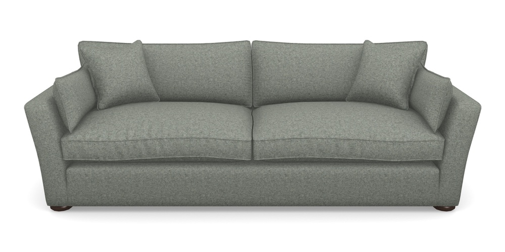 Product photograph of Aldeburgh 4 Seater Sofa In Soft Wool - Wolf from Sofas and Stuff Limited