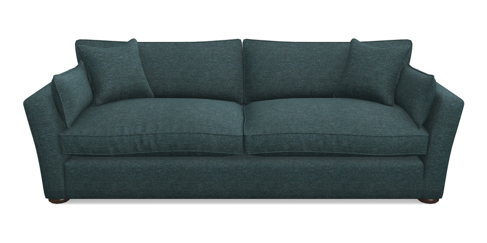Product photograph of Aldeburgh 4 Seater Sofa In Textured Velvet - Atlantic from Sofas and Stuff Limited