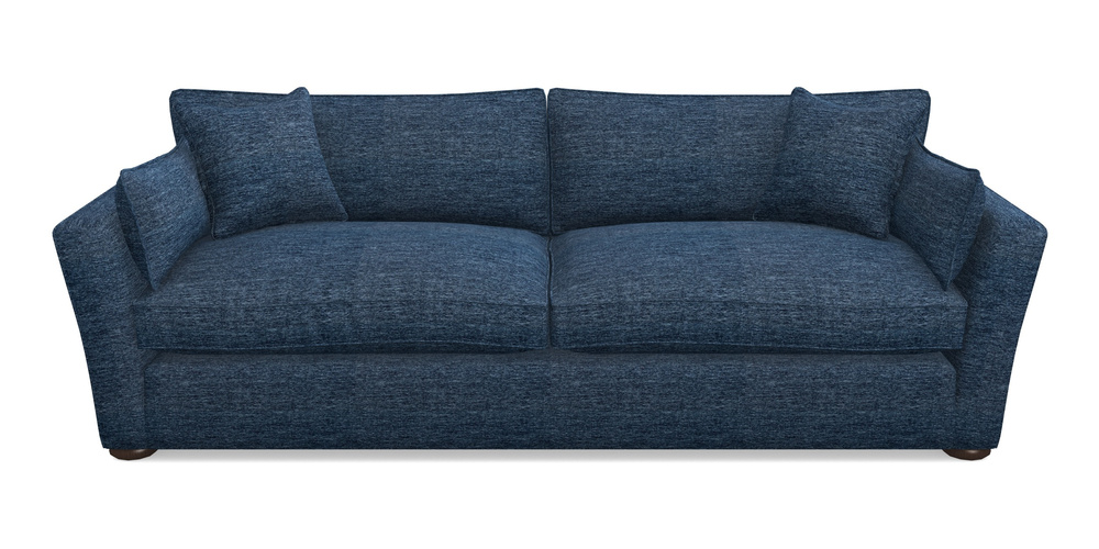 Product photograph of Aldeburgh 4 Seater Sofa In Textured Velvet - Denim from Sofas and Stuff Limited