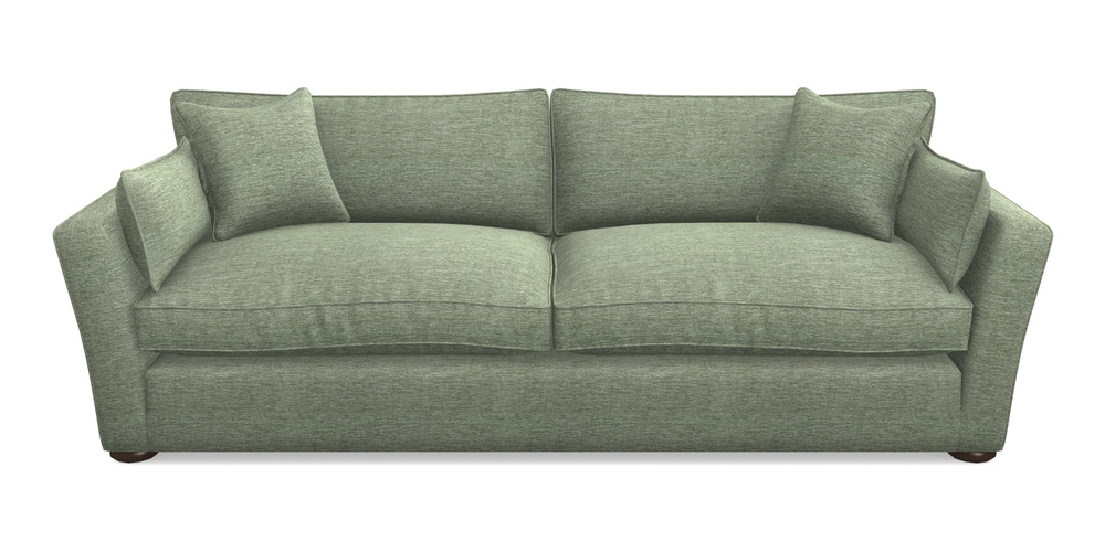 Product photograph of Aldeburgh 4 Seater Sofa In Textured Velvet - Seagrass from Sofas and Stuff Limited