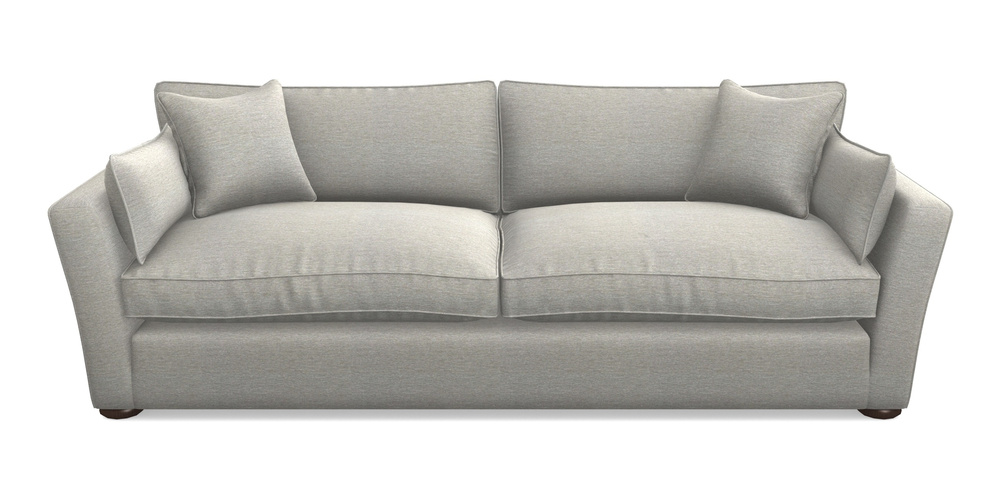 Product photograph of Aldeburgh 4 Seater Sofa In Textured Velvet - Silver from Sofas and Stuff Limited