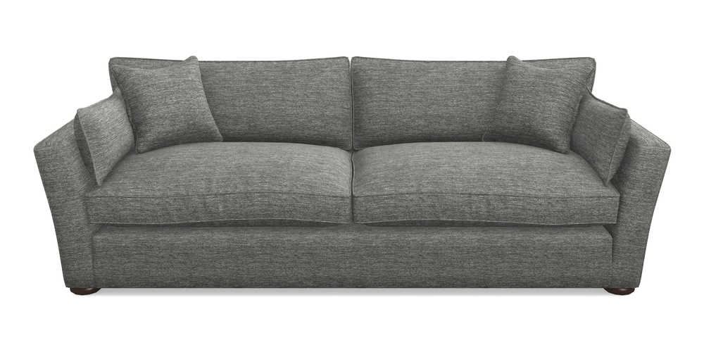 Product photograph of Aldeburgh 4 Seater Sofa In Textured Velvet - Slate from Sofas and Stuff Limited