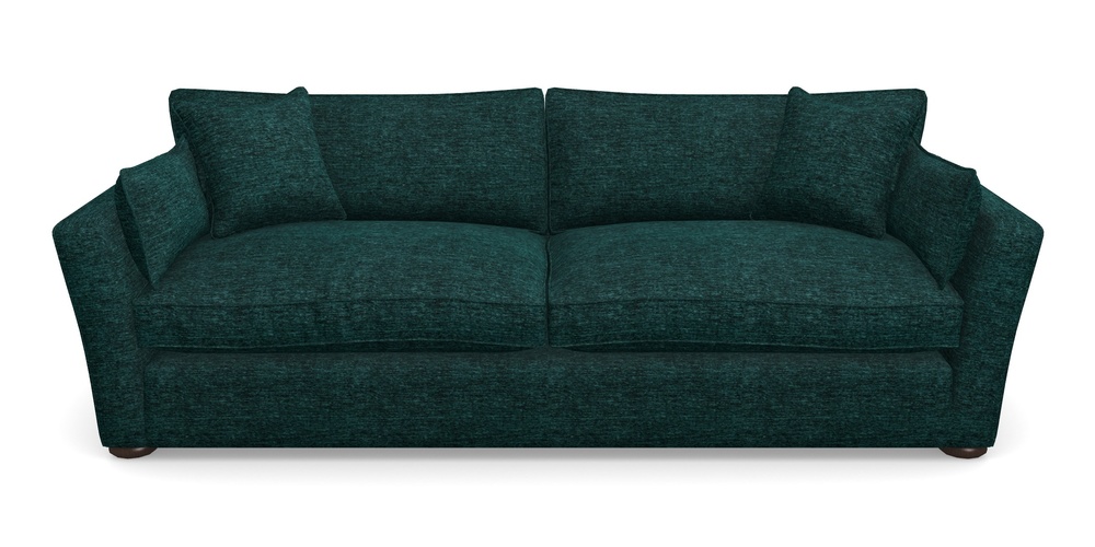 Product photograph of Aldeburgh 4 Seater Sofa In Textured Velvet - Viridian from Sofas and Stuff Limited