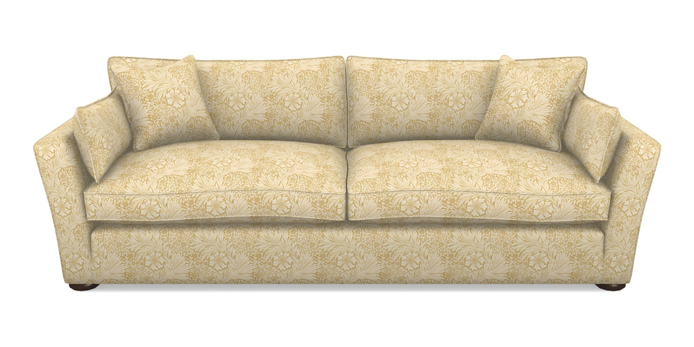 Product photograph of Aldeburgh 4 Seater Sofa In William Morris Collection - Marigold - Lichen Cowslip from Sofas and Stuff Limited