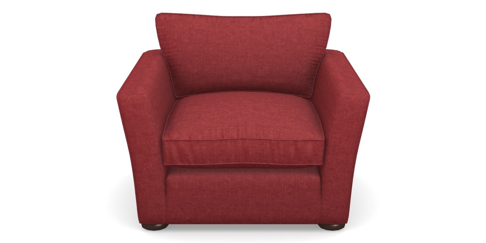 Product photograph of Aldeburgh Chair In Easy Clean Plain - Claret from Sofas and Stuff Limited