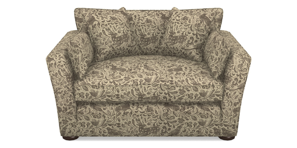 Product photograph of Aldeburgh Snuggler In V A Drawn From Nature - Bird And Rabbit - Brown from Sofas and Stuff Limited