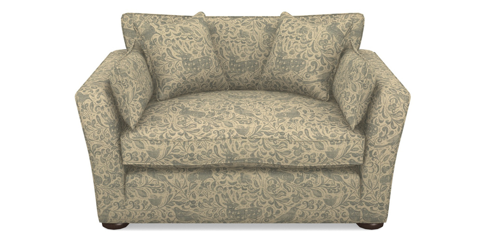 Product photograph of Aldeburgh Snuggler In V A Drawn From Nature - Bird And Rabbit - Duck Egg from Sofas and Stuff Limited