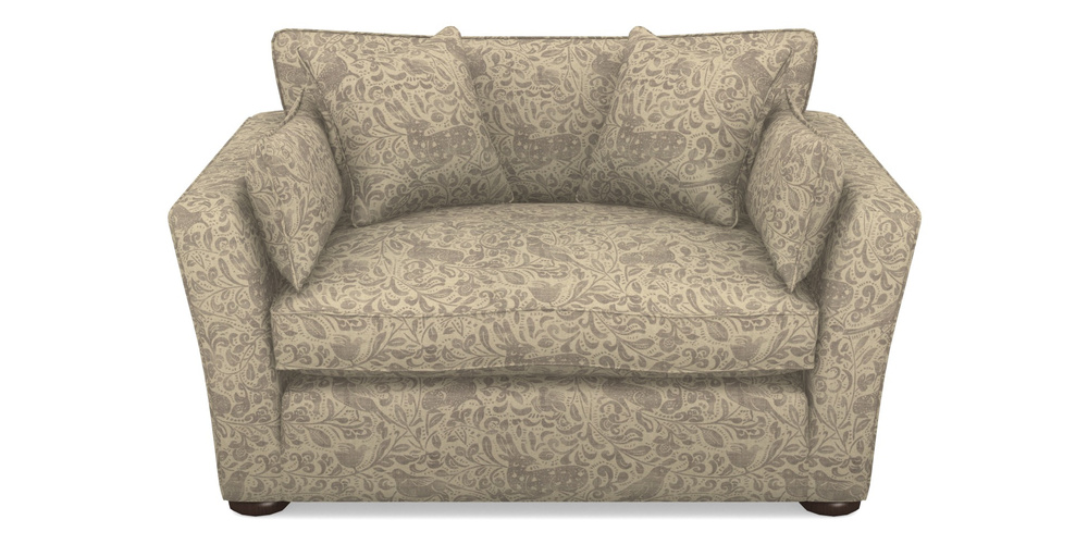 Product photograph of Aldeburgh Snuggler In V A Drawn From Nature - Bird And Rabbit - Grey from Sofas and Stuff Limited