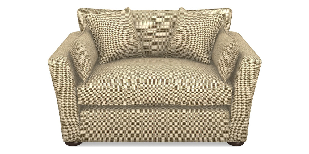 Product photograph of Aldeburgh Snuggler In Basket Weave - Ebony from Sofas and Stuff Limited