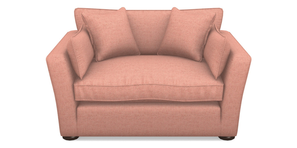 Product photograph of Aldeburgh Snuggler In Basket Weave - Peony from Sofas and Stuff Limited