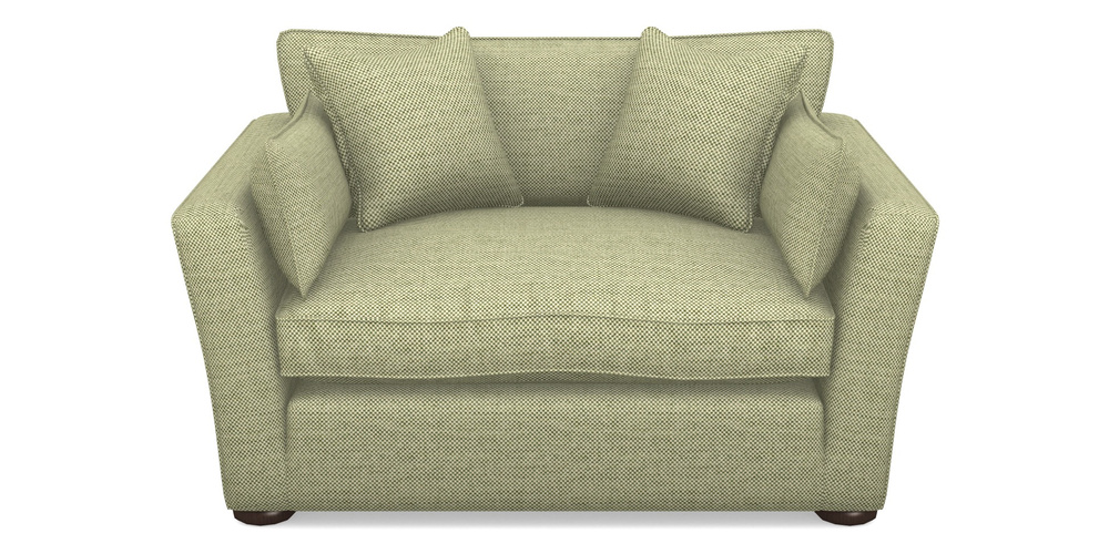 Product photograph of Aldeburgh Snuggler In Basket Weave - Sage from Sofas and Stuff Limited