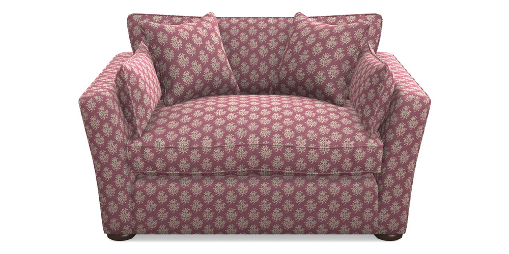 Product photograph of Aldeburgh Snuggler In Cloth 21 - Coral 1 - Cassis from Sofas and Stuff Limited