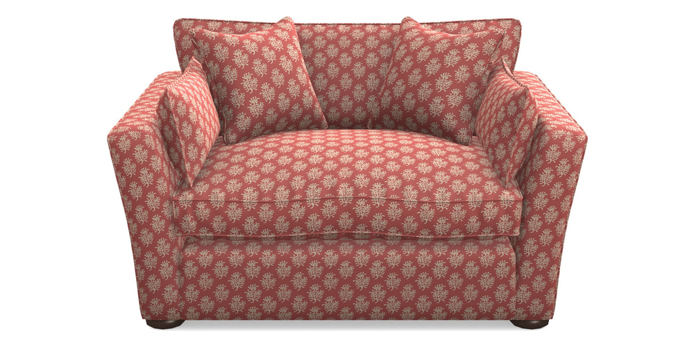 Product photograph of Aldeburgh Snuggler In Cloth 21 - Coral 1 - Ginger Snap from Sofas and Stuff Limited