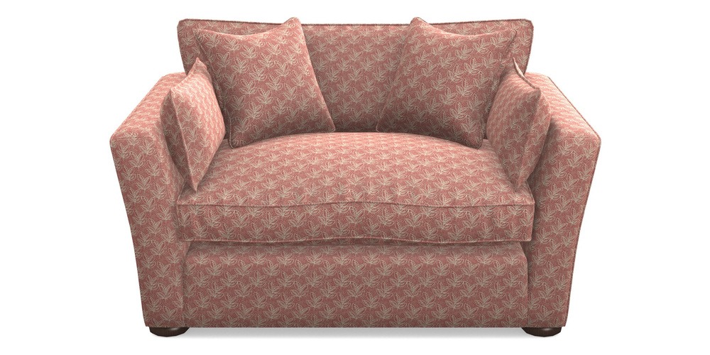 Product photograph of Aldeburgh Snuggler In Cloth 21 - Decorative Leaf - Ginger Snap from Sofas and Stuff Limited