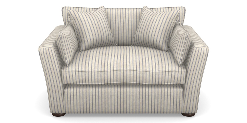 Product photograph of Aldeburgh Snuggler In Cloth 18 Stripes - Ticking - Indigo from Sofas and Stuff Limited