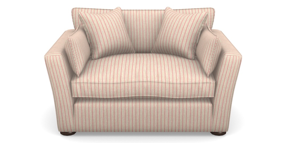 Product photograph of Aldeburgh Snuggler In Cloth 18 Stripes - Ticking - Cranberry from Sofas and Stuff Limited