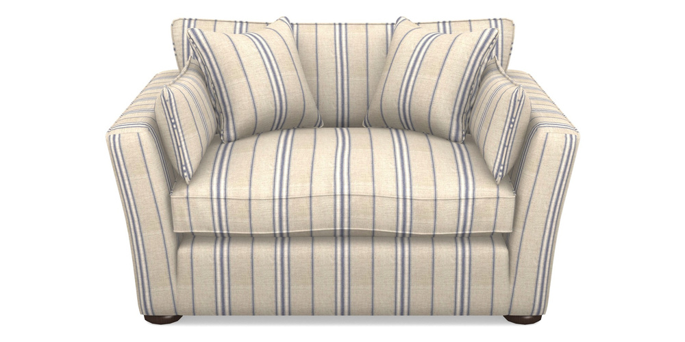 Product photograph of Aldeburgh Snuggler In Cloth 18 Stripes - Regimental - Indigo from Sofas and Stuff Limited