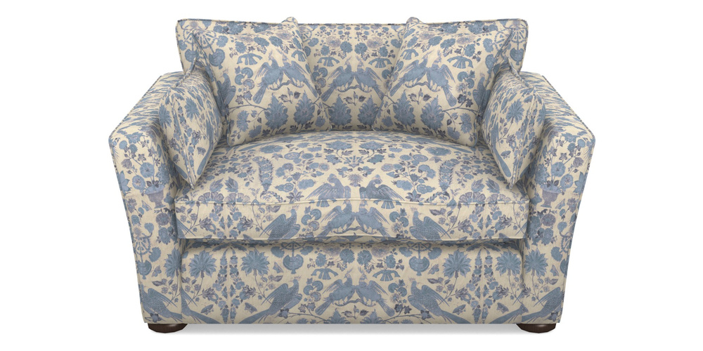 Product photograph of Aldeburgh Snuggler In V A Brompton Collection - Coromandel - Morning Blue from Sofas and Stuff Limited