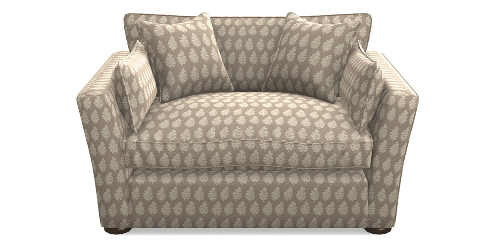 Product photograph of Aldeburgh Snuggler In Cloth 21 - Oak Leaf - Beech from Sofas and Stuff Limited