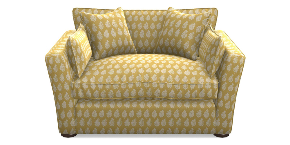 Product photograph of Aldeburgh Snuggler In Cloth 21 - Oak Leaf - Canary from Sofas and Stuff Limited