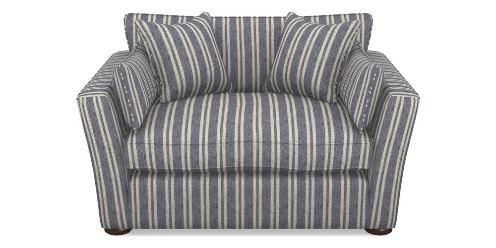 Product photograph of Aldeburgh Snuggler In Cloth 22 - Barcode - Deep Water from Sofas and Stuff Limited