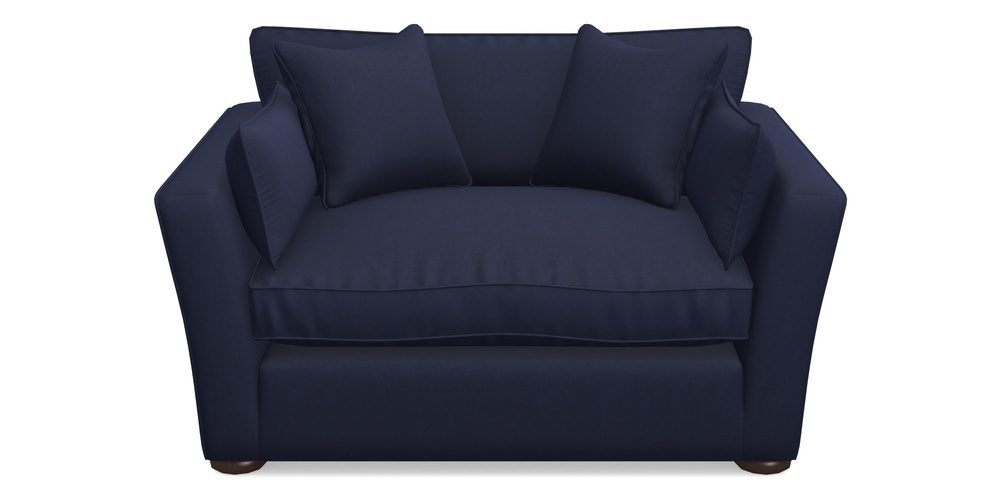 Product photograph of Aldeburgh Snuggler In Clever Tough And Eco Velvet - Indigo from Sofas and Stuff Limited