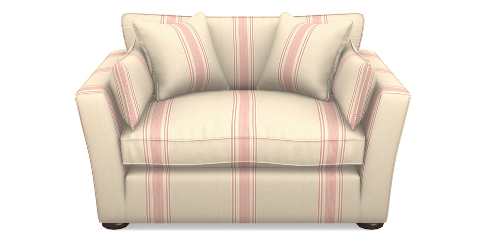 Product photograph of Aldeburgh Snuggler In Cloth 22 - Racing Stripes Cheltenham - Cherry from Sofas and Stuff Limited